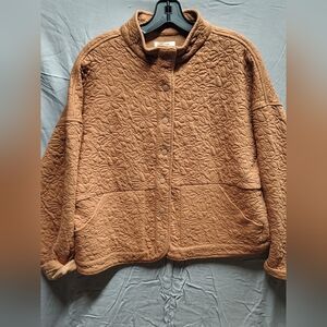 Womens Coffee Color Jacket Size L By Maurieces